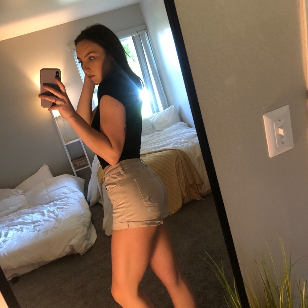 pacsun shorts baby pink